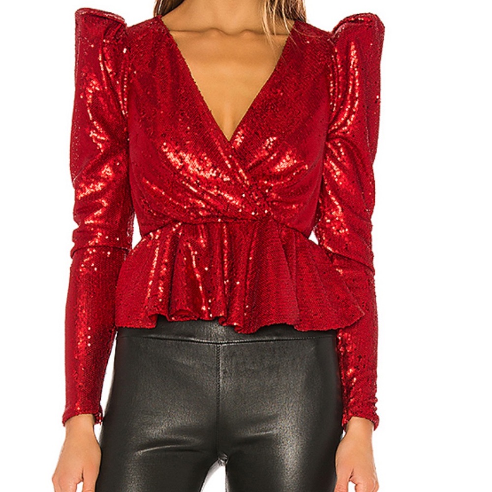 NBD NWT Red Blouse